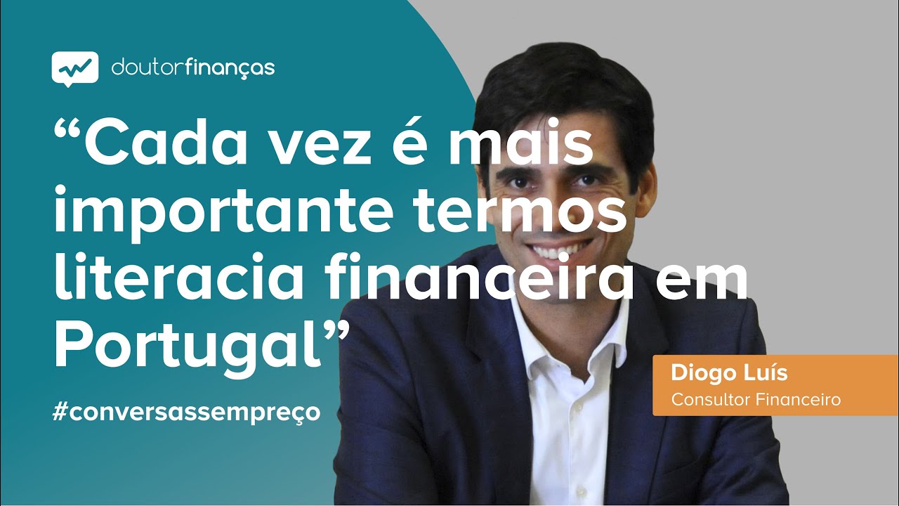 Imagem de um smartphone onde se vê o programa Conversas sem Preço com a entrevista a Diogo Luís, ex-futebolista e consultor financeiro 2