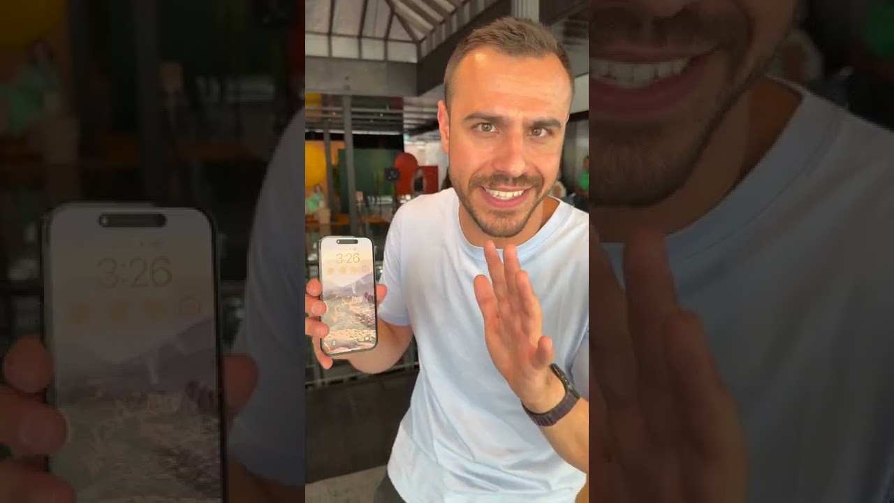 iPhone 14 Pro: Hands-On with Dynamic Island 🌴 #shorts