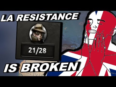 La Resistance Made The UK Broken - Hearts Of Iron 4