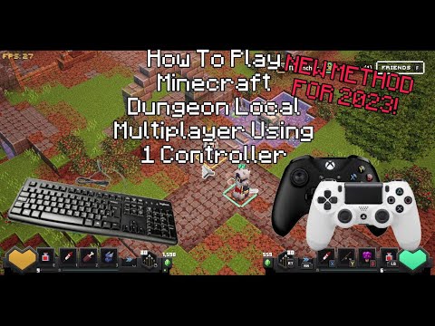 Insane Minecraft Dungeon Multiplayer Trick Using 1 Controller | 2023 New Method!
