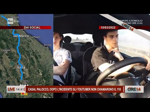 Casal Palocco, dopo l'incidente gli Youtuber non chiamano il 118 - Ore 14 del 22/06/2023