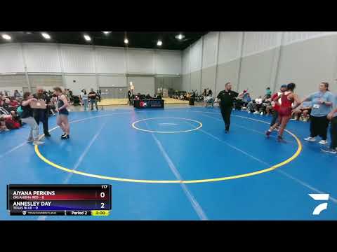 117 Lbs Placement Matches (8 Team) - Aiyana Perkins, Oklahoma Red Vs Annesley Day, Texas Blue 5d77