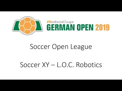 RoboCup German Open 2019 - Soccer Open: Soccer XY - L.O.C. Robotics (13:1)