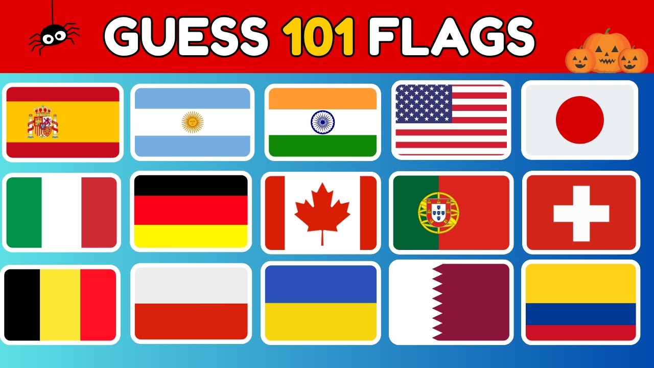 Ultimate Flag Challenge: 101 Flags I Can You Get Them All Right?