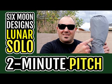 Six Moon Designs Lunar Solo 2019 2-Minute Pitch Method | Tuba Solo the Hiker