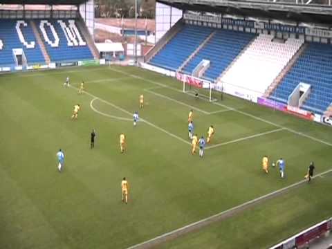 Callum Rogers Colchester utd U18's vs Faversham Town.mov