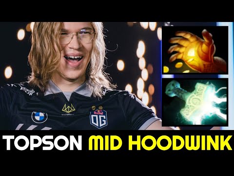 TOPSON Mid Hoodwink is back with First Item Hand of Midas 7.32c Dota 2