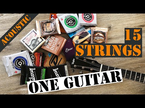 What are the BEST Acoustic Guitar Strings ? - Massive Shootout !