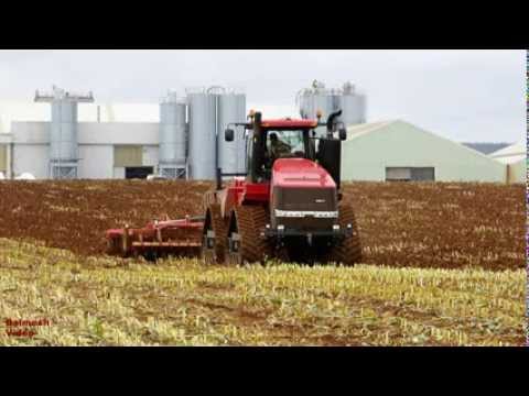 After the Maize - the New Seedbed.  Case Quadtrac 600 with short Cab Ride.