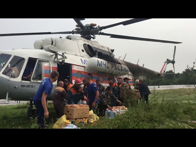 2,5 тонны продуктов доставили в затопленные деревни