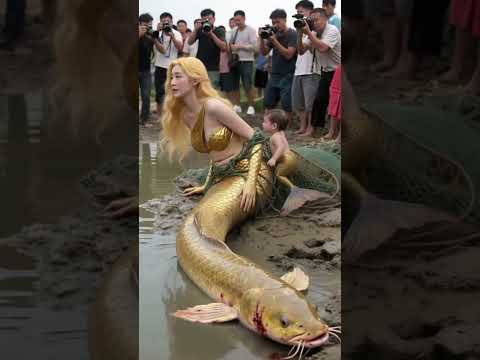 So many people are watching and they’re scared the mermaid mother away #mermaid