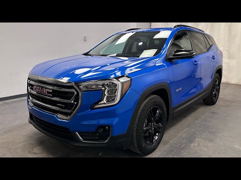 2024 GMC Terrain AWD AT4 in Blue for sale at Davis GMC Buick Lethbridge in Lethbridge, AB