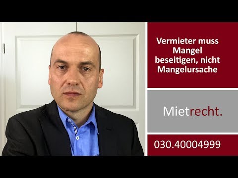 Vermieter muss Mangel, nicht Mangelursache beseitigen | Fachanwalt Alexander Bredereck