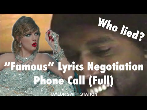 “Famous” Lyrics Negotiation Phone Call (Full) thumnail
