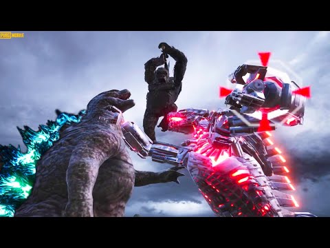 Godzilla & Kong vs Mechagodzilla full Fight |Kong saves Godzilla || #shorts #Pubgshorts #viralshorts