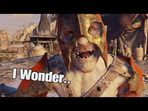 This Orc Actually Makes A Good Point - Shadow Of War