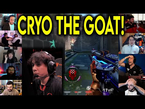 Valorant Streamers Reacts To 100T Cryo Insane 4k CLUTCH Against LOUD In VCT