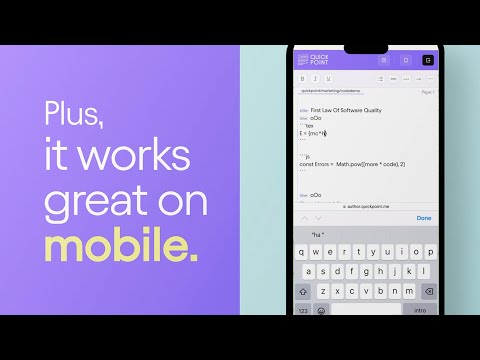 QuickPoint video preview