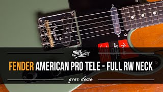 Video thumbnail for Fender American Pro Telecaster with FULL ROSEWOOD NECK! Limited edition! Demo! by Max Guitar B.V.