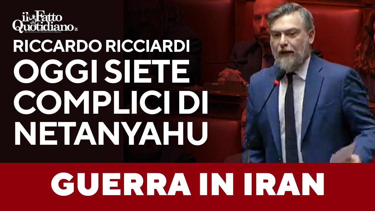 Iran, Ricciardi: "Guerra inevitabile? Siete complici di Netanyahu" e battibecca con Tajani
