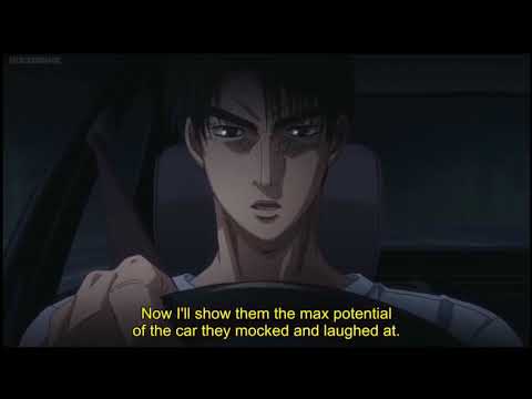 Initial D - AE85 Levin vs 180sx/Silvia S13 (Eurobeat)