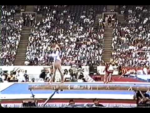 3rd Team ROM Maria Neculita BB - 1991 World Gymnastics Championships 9.850