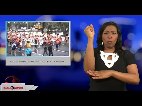 Rallies, protests break out all over the country (ASL - 2.26.18)
