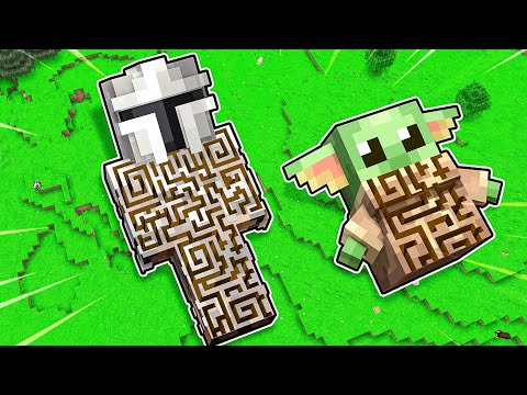 LABIRINTO MANDALORIAN VS LABIRINTO BABY YODA! - MINECRAFT