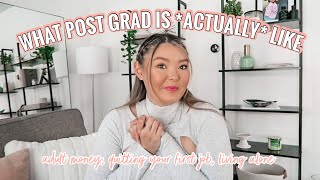 WHAT POST GRAD LIFE IS *ACTUALLY* LIKE | applying to jobs, living alone, etc.