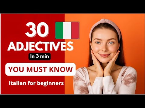30 Opposite Adjectives in Italian for Beginners | Learn with Audio Practice🗣🇮🇹 #learnitalian 