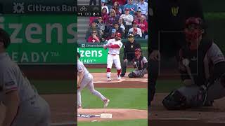 Trea Turner and Kyle Schwarber start Game 2 of the Phillies' doubleheader with a bang! ????