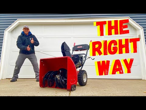HOW TO START A CRAFTSMAN SNOWBLOWER FOR BEGINNERS (Cold Start, Restart & Electric Start)