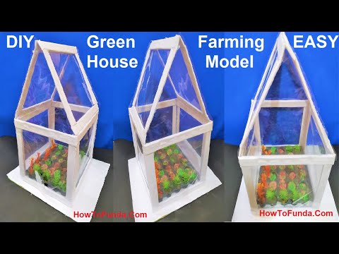 greenhouse working model 3d agriculture innovative new design science project howtofunda