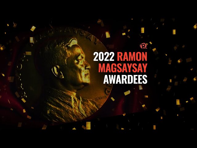 LIVE: 2022 Ramon Magsaysay awardees