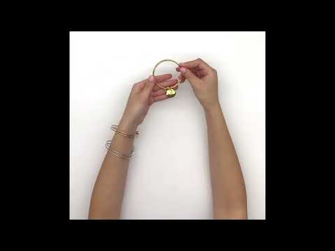 Stainless Steel Double Layer Initial Bracelet By Pink Box - 3 Options Available - Second Medium