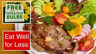 LUXURY ON A BUDGET | FREE FORAGED SALAD, HALF PRICE STEAK & WINTER CHEER