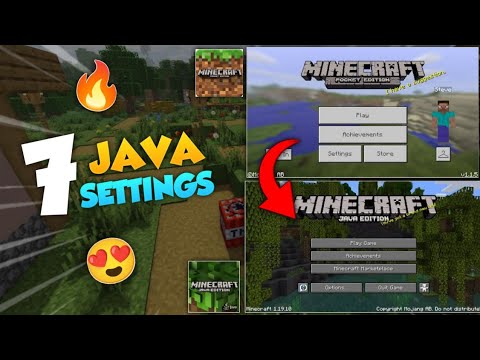 *7 SETTINGS* That Will Change Your Minecraft Pocket Edition To Java Edition I Vivu Krivu