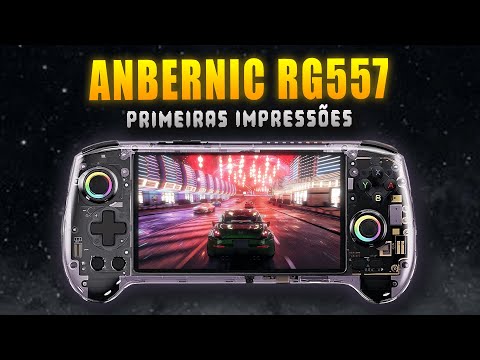 CHEGOU! Testei o RG557 da Anbernic e fiquei MALUCO!