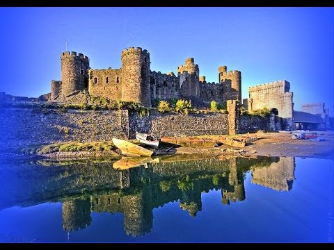 Wales Conwy Castle Уэльс Замок Конви