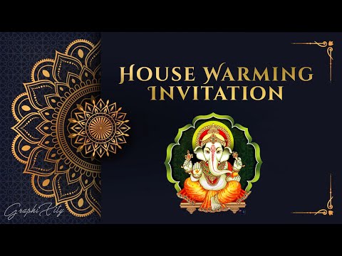 Housewarming Invitation || Griha Pravesh Invitation Video || Graphixity