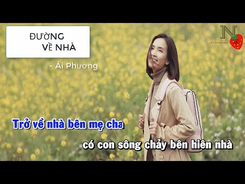 [Karaoke] Đường Về Nhà - Ái Phương | Beat Chuẩn