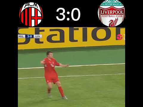 Milan X liverpool uefa champions league final 2004/05 #shorts #championsleague #milan #liverpool