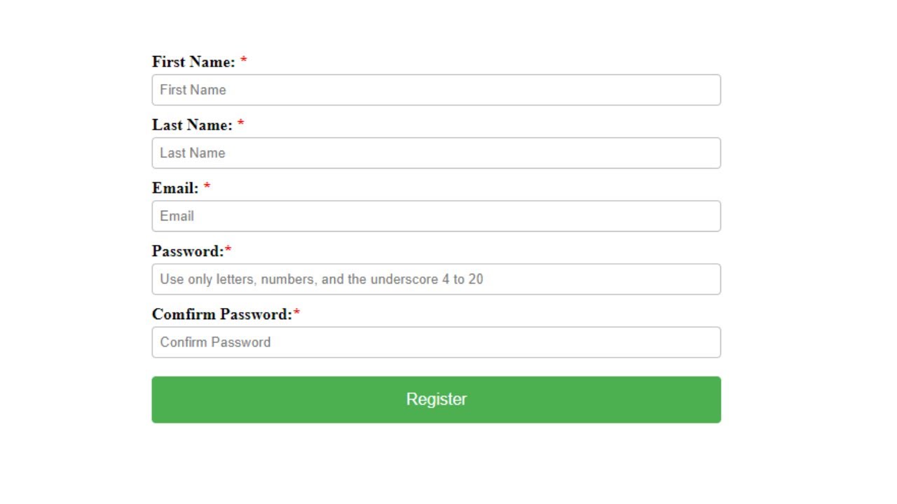 USER REGISTRATION SYSTEM PHP MySQL HTML CSS
