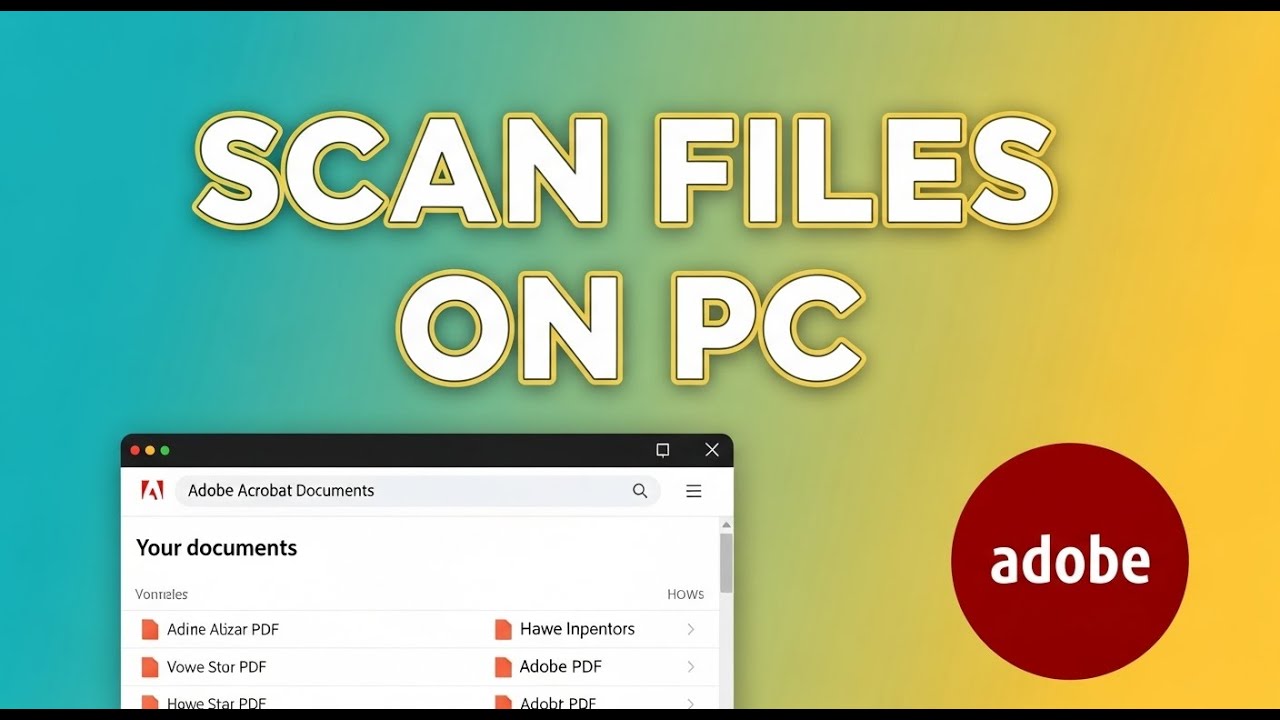 How to Access Adobe Scan Files on PC