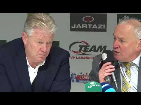 Persconferentie na KSC Lokeren - RSC Anderlecht met Peter Maes