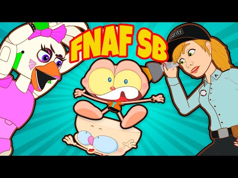 Mongo e Drongo em FNAF Security Breach Parte 5 c/ Vanessa e Glamrock Chica. FNAF SB Desenho Animado