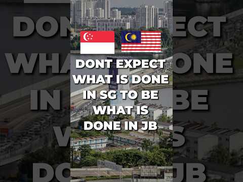 Don't Expect What Is Done In SG To be SAME AS IN JB - RTS Link Is Not Going To Solve Everything
