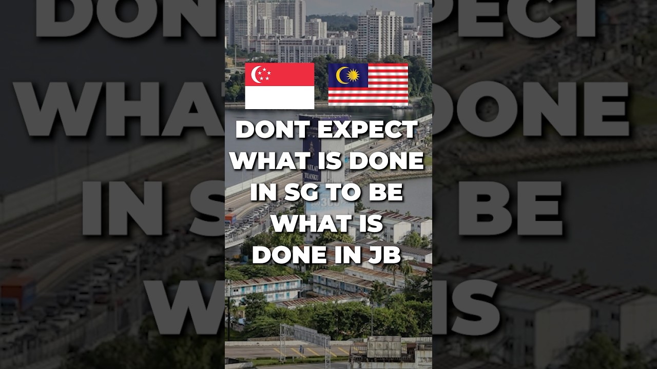 Don't Expect What Is Done In SG To be SAME AS IN JB - RTS Link Is Not Going To Solve Everything