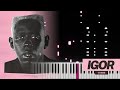 Tyler The Creator IGOR THEME Piano Tutorial Synthesia