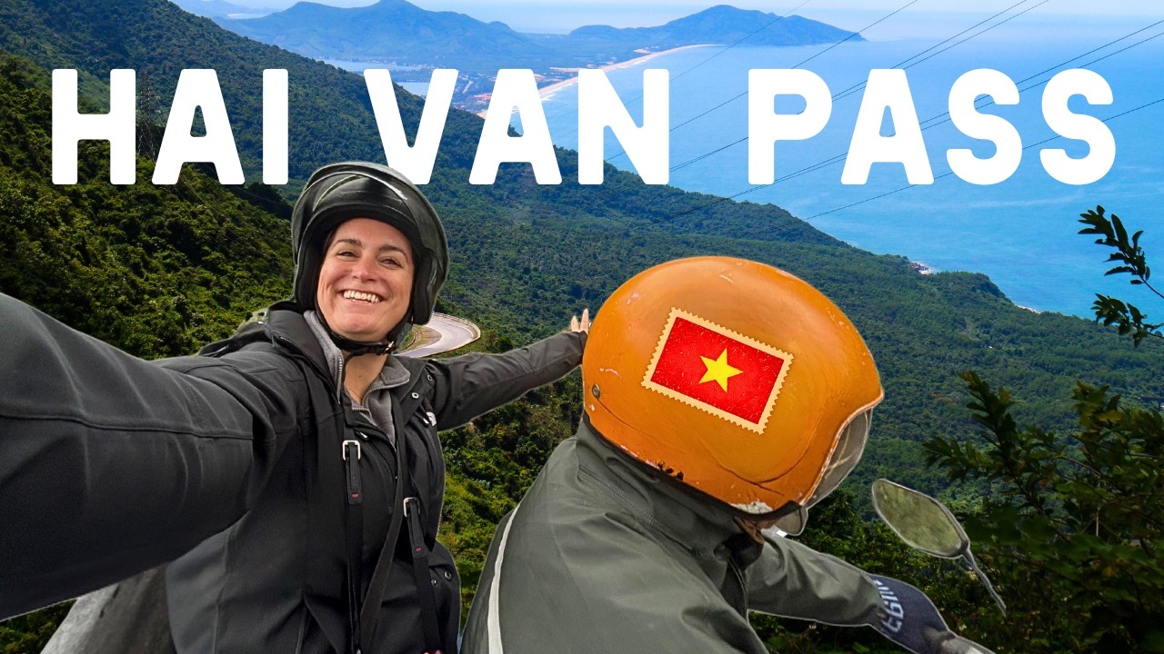 Riding through Hai Van Pass, tourists enjoy the exhilaration of winding roads paired with majestic mountain vistas.